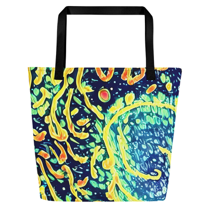 Large Tote Bag w/ Pocket - Vortex Glow