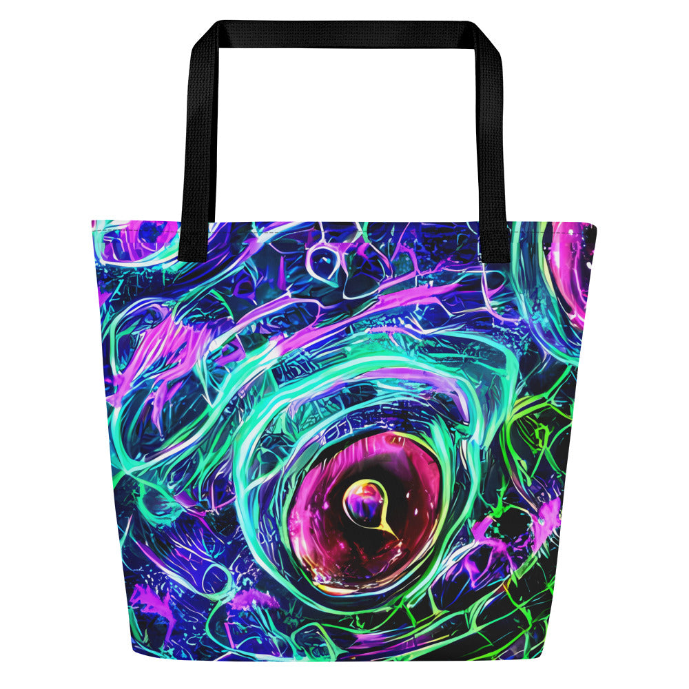 Large Tote Bag w/ Pocket - Chalmers Vortex