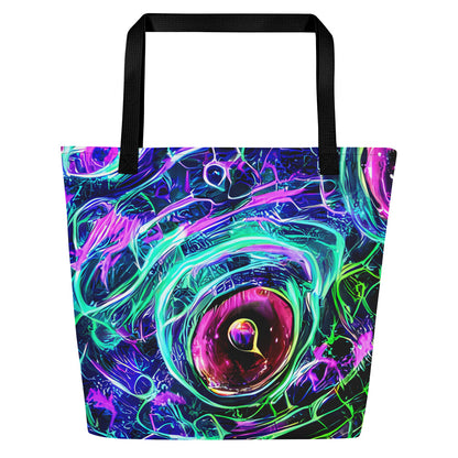 Large Tote Bag w/ Pocket - Chalmers Vortex