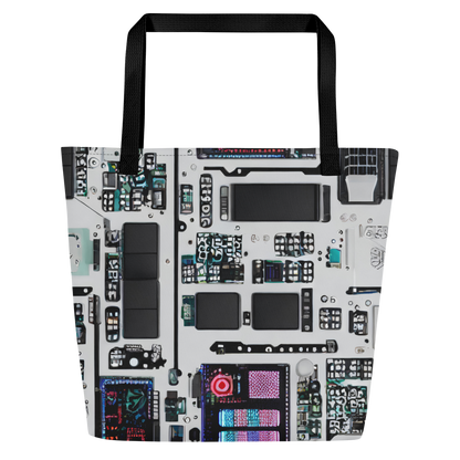 Large Tote Bag w/ Pocket - Wired Wonders