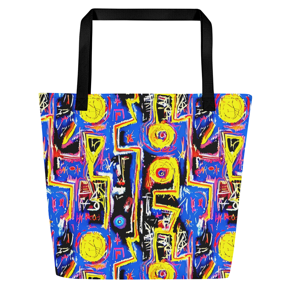 Large Tote Bag w/ Pocket - Radiant Mayhem