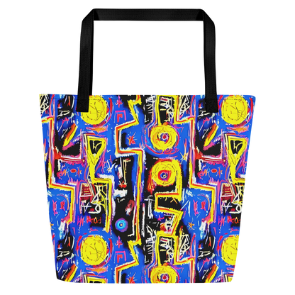 Large Tote Bag w/ Pocket - Radiant Mayhem