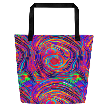 Large Tote Bag w/ Pocket - Quantum Spiral