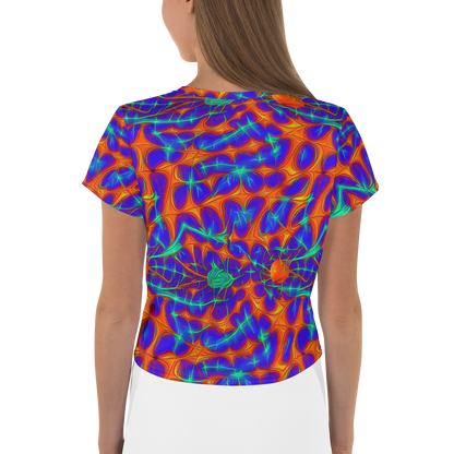 Women's Crop Tee - Nebula Tides