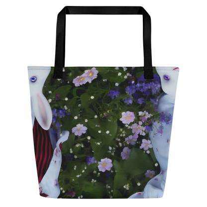 Large Tote Bag w/ Pocket - Hip, Sharp Focus, Beautiful