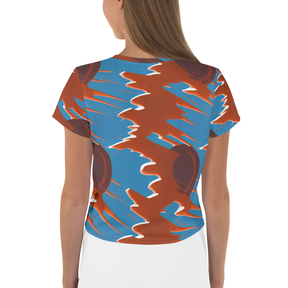 Women's Crop Tee - Desert Vortex