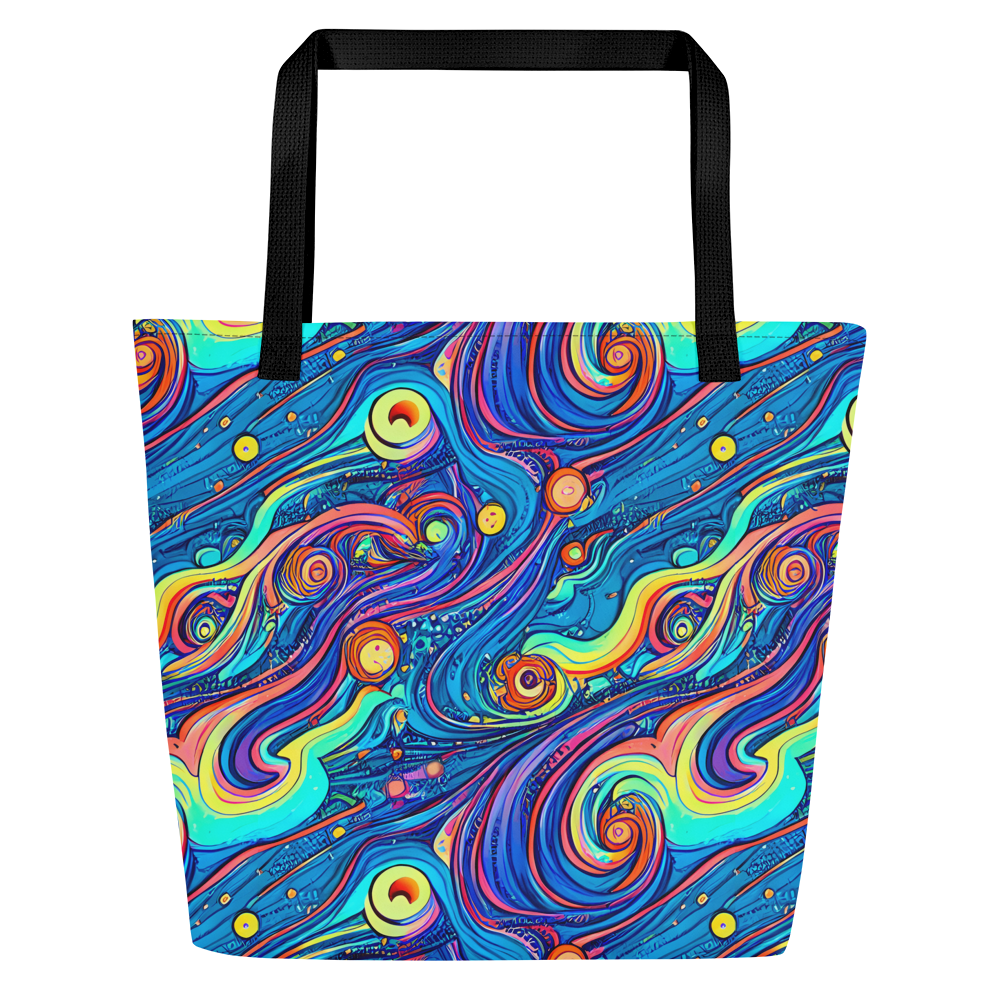 Large Tote Bag w/ Pocket - Echoes of Vortex