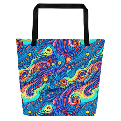 Large Tote Bag w/ Pocket - Echoes of Vortex