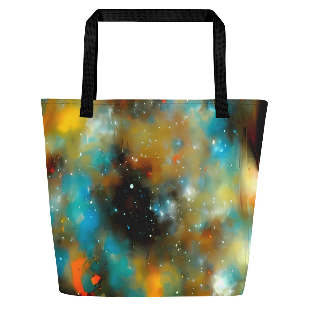 Large Tote Bag w/ Pocket - Abstract Tapestries