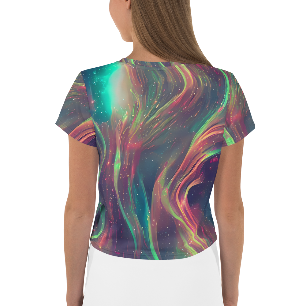 Women's Crop Tee - Temple Wave