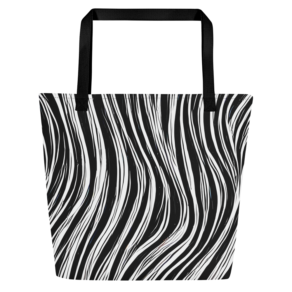 Large Tote Bag w/ Pocket - Weston Waves