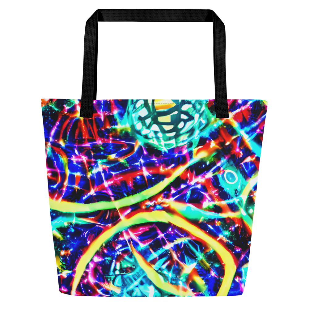 Large Tote Bag w/ Pocket - Fynesian Galaxy