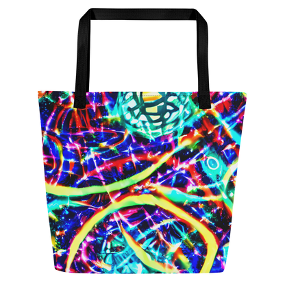 Large Tote Bag w/ Pocket - Fynesian Galaxy