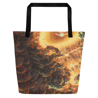 Large Tote Bag w/ Pocket - Volcanic Cascade