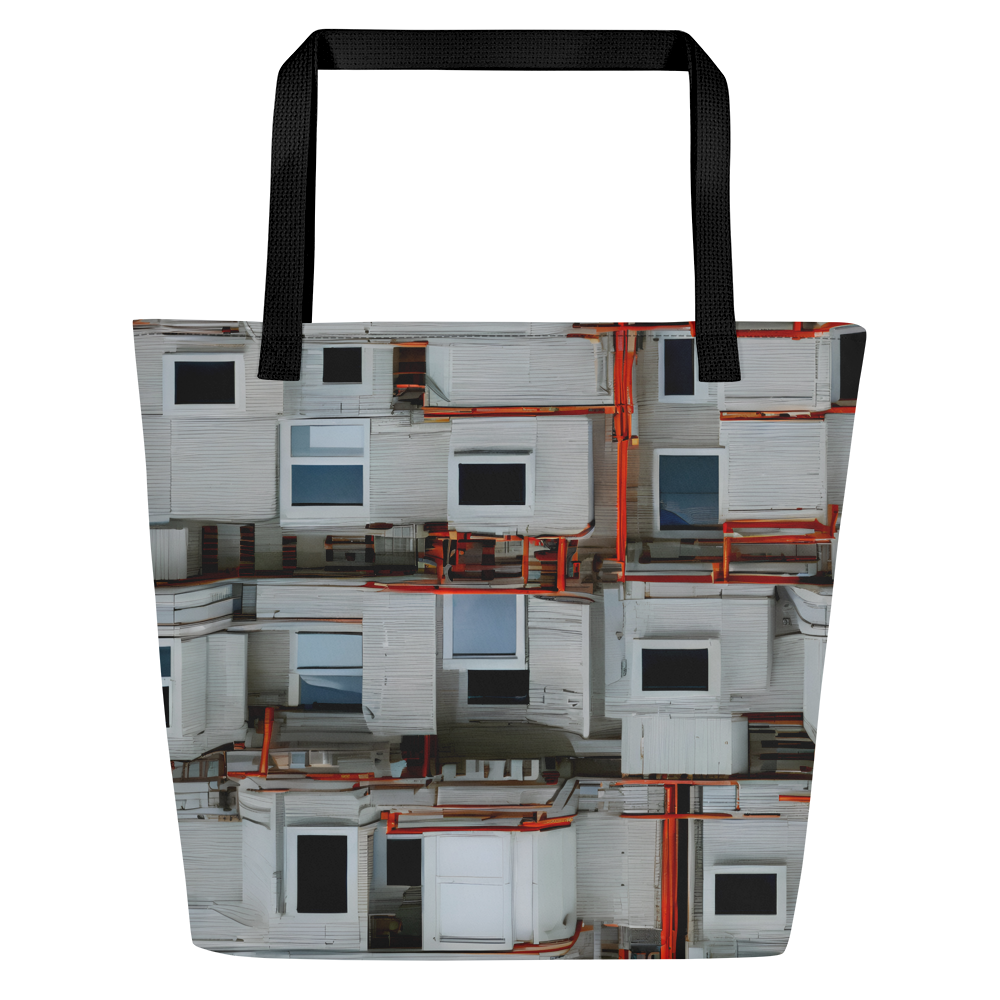 Large Tote Bag w/ Pocket - Industrial Reverie