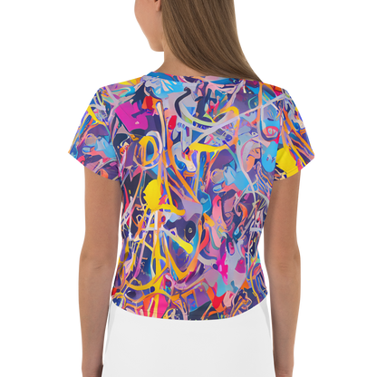 Women's Crop Tee - Vibrant Fusion