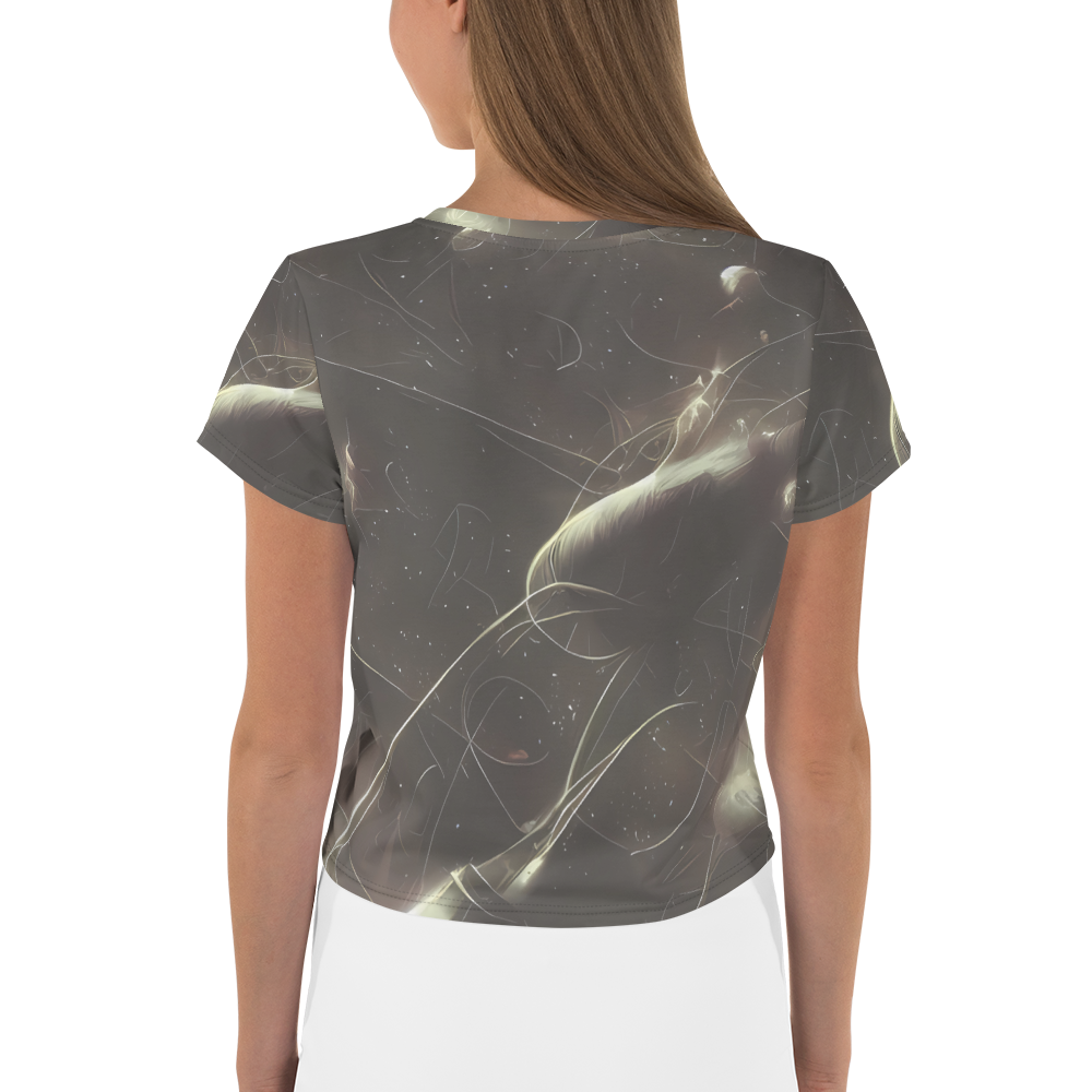 Women's Crop Tee - Nebula Veins