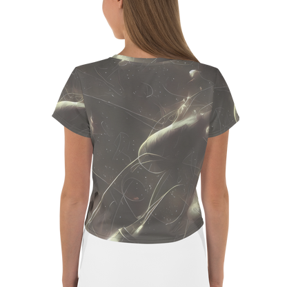 Women's Crop Tee - Nebula Veins