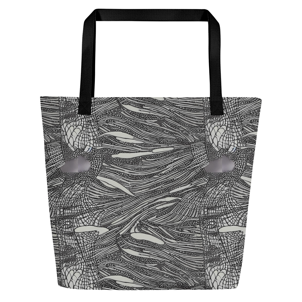 Large Tote Bag w/ Pocket - Sable Currents