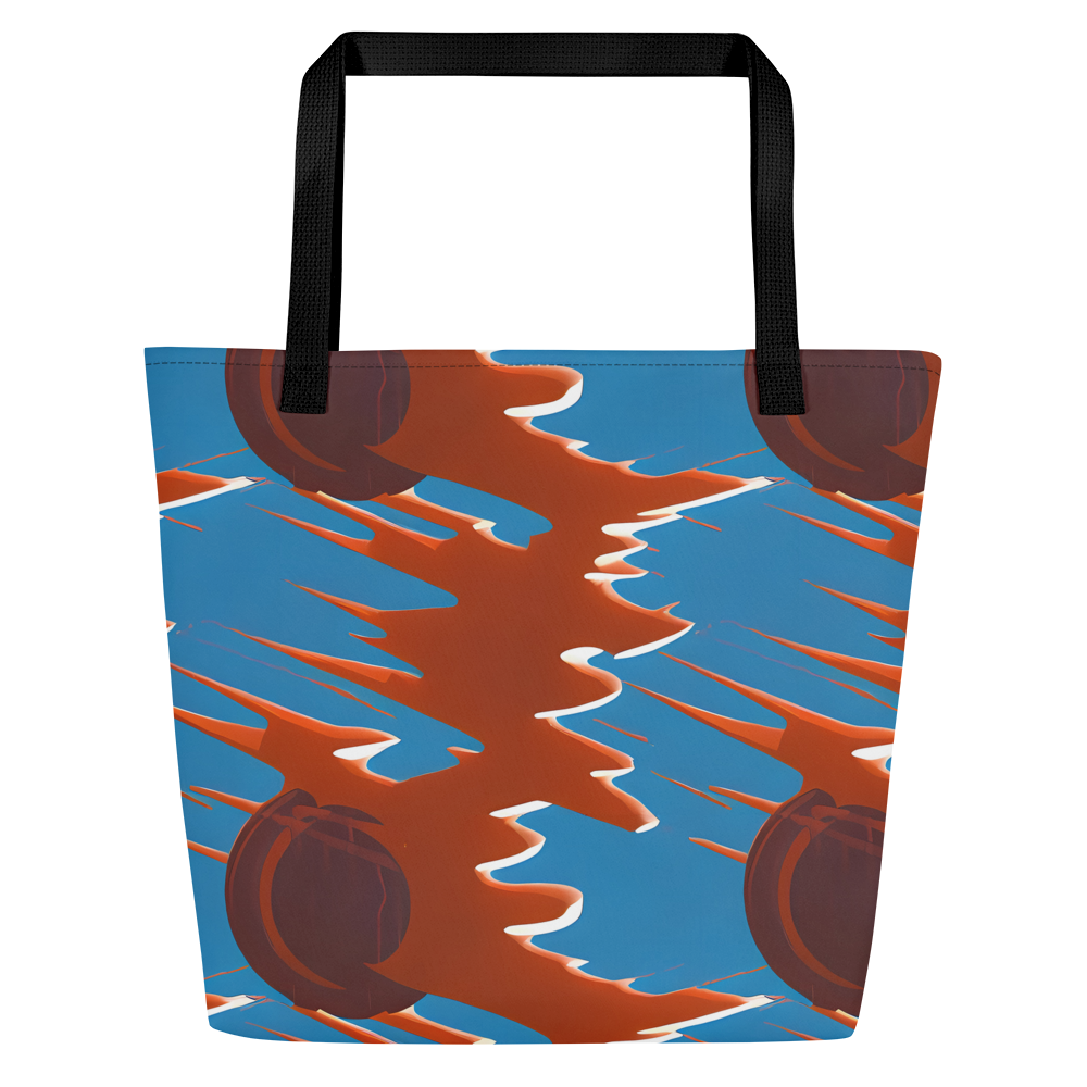 Large Tote Bag w/ Pocket - Desert Vortex