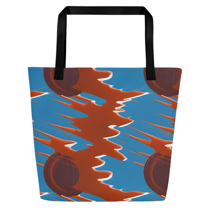 Large Tote Bag w/ Pocket - Desert Vortex