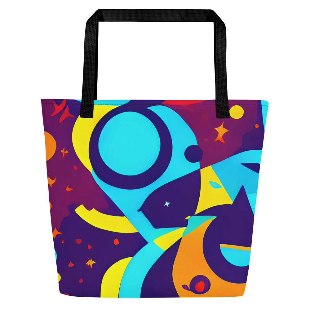 Large Tote Bag w/ Pocket - Gerace Geometry