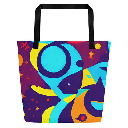 Large Tote Bag w/ Pocket - Gerace Geometry