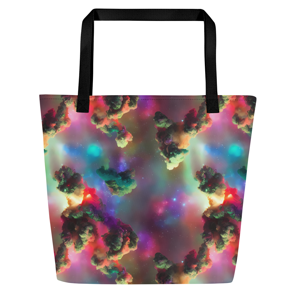 Large Tote Bag w/ Pocket - Nebula Dreams