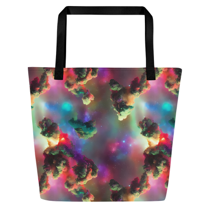 Large Tote Bag w/ Pocket - Nebula Dreams