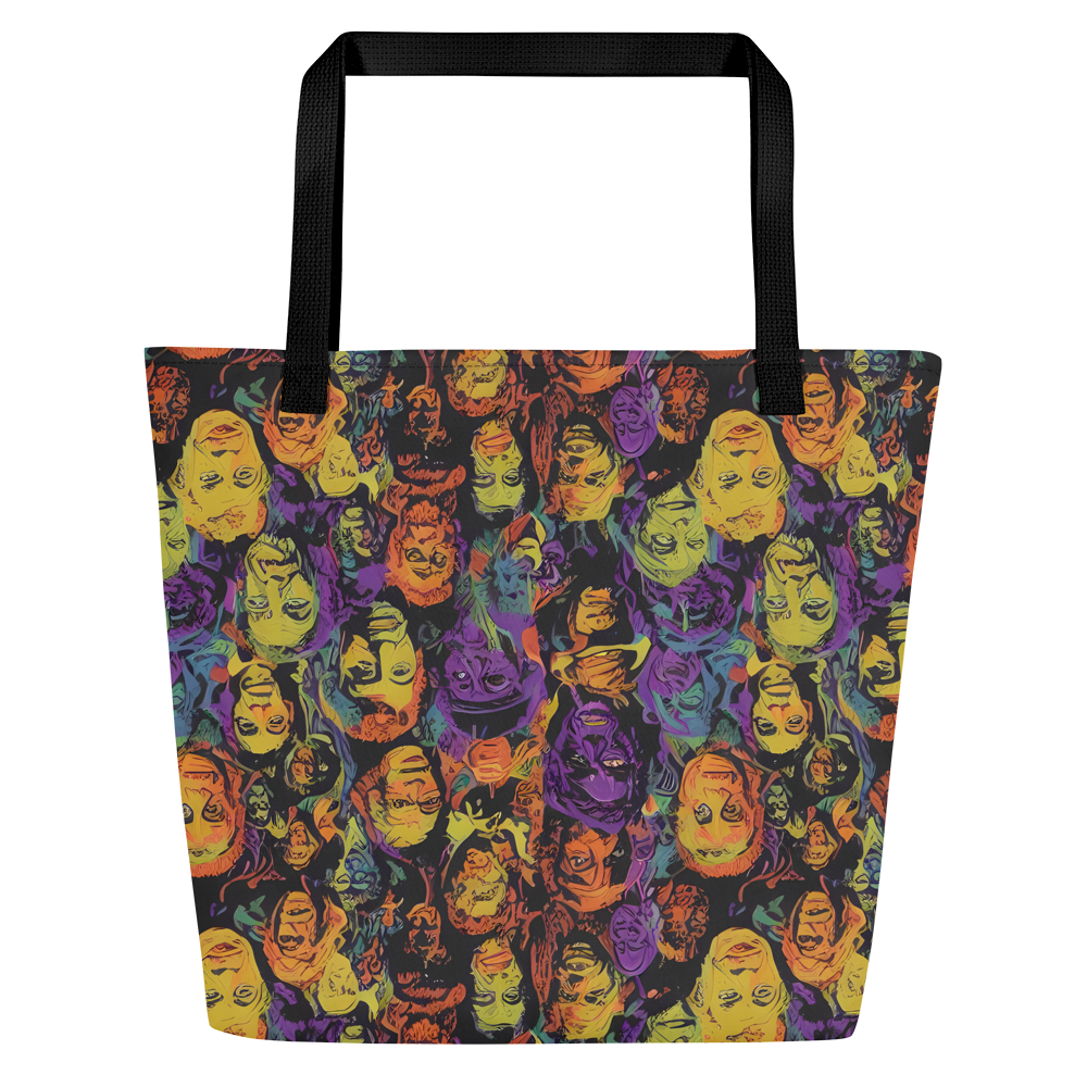 Large Tote Bag w/ Pocket - Kaleidoscopic Spirits