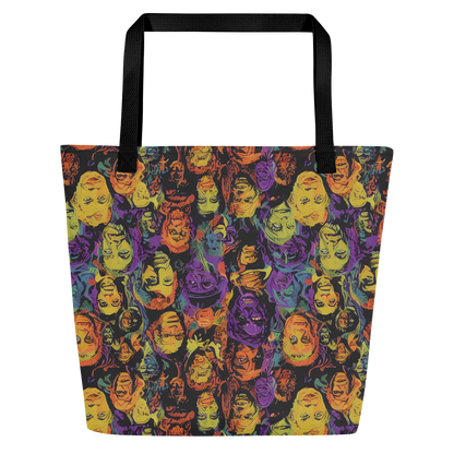 Large Tote Bag w/ Pocket - Kaleidoscopic Spirits