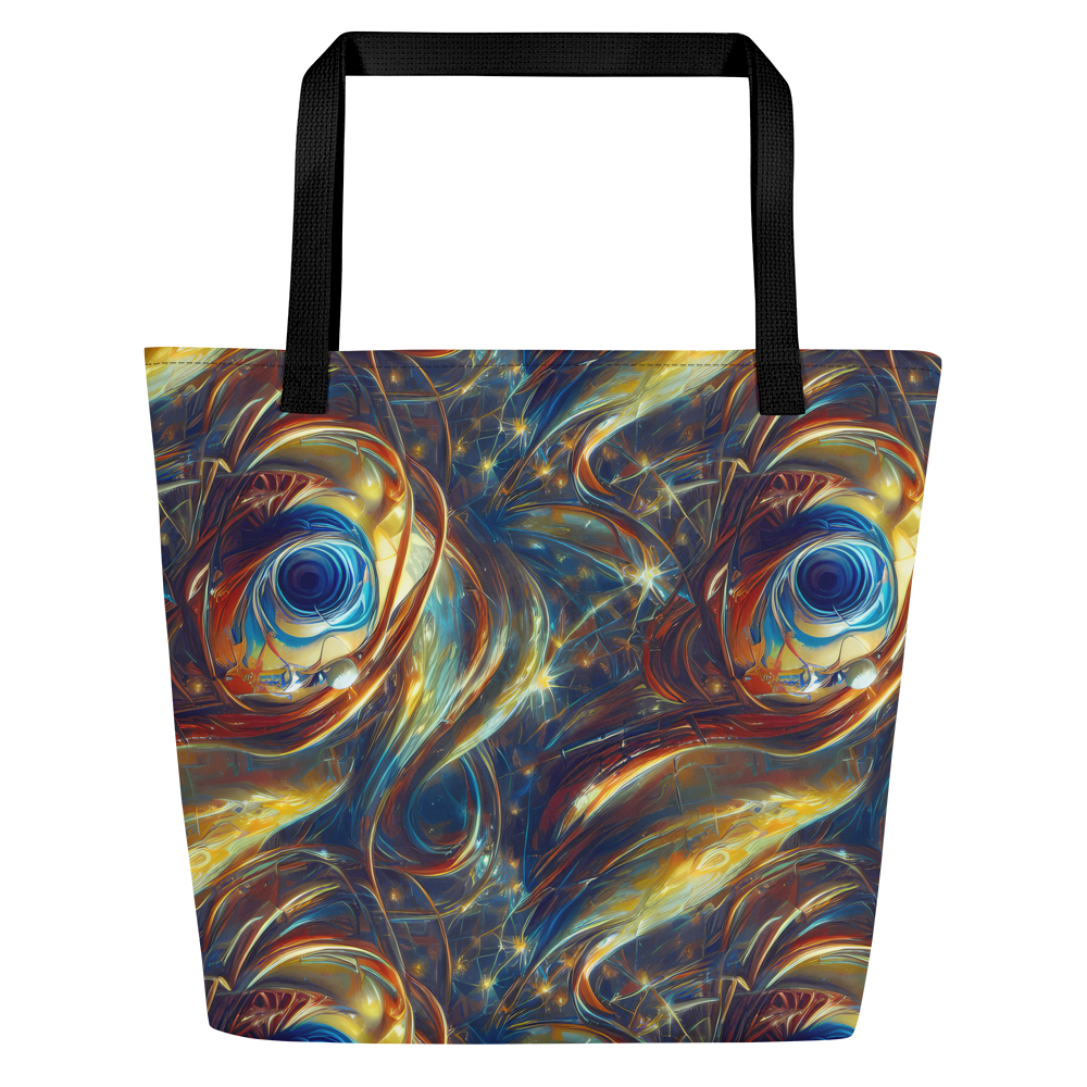 Large Tote Bag w/ Pocket - Celestial Vortex