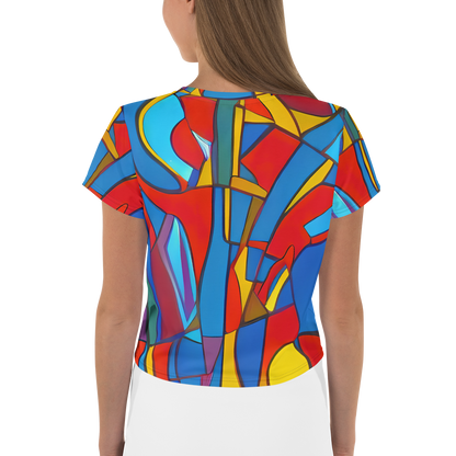 Women's Crop Tee - Mondrian Maze