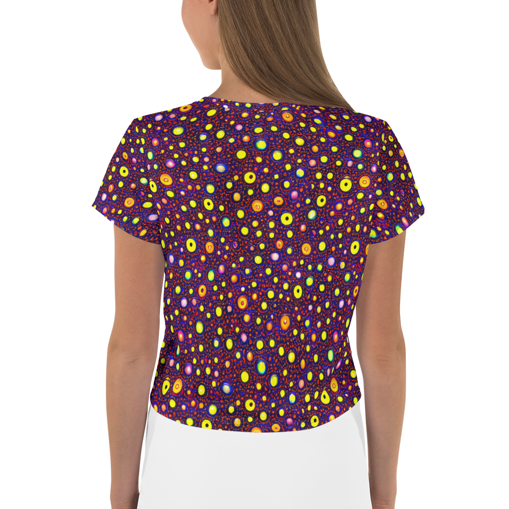 Women's Crop Tee - Cosmic Dotscape