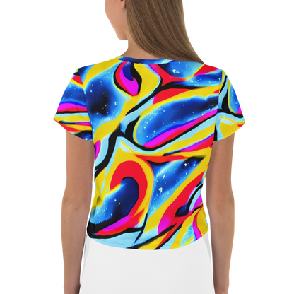 Women's Crop Tee - Electric Dreamscape