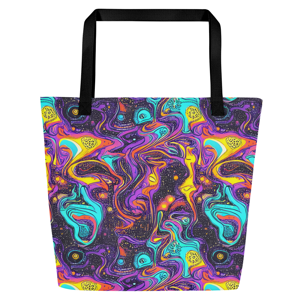Large Tote Bag w/ Pocket - Hutty Nebula