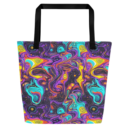 Large Tote Bag w/ Pocket - Hutty Nebula