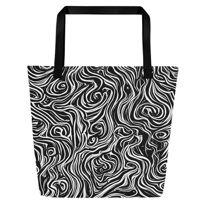 Large Tote Bag w/ Pocket - Inky Whispers