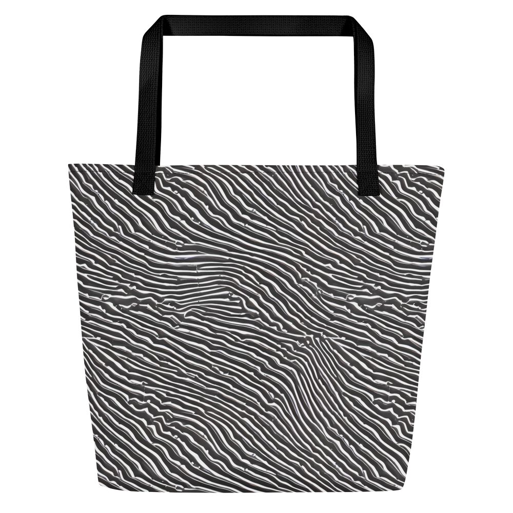 Large Tote Bag w/ Pocket - Hypnotic Waves