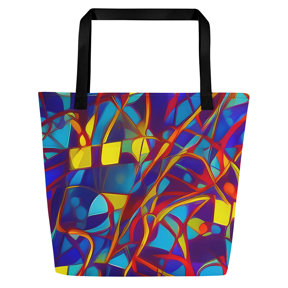 Large Tote Bag w/ Pocket - Flickering Dreams