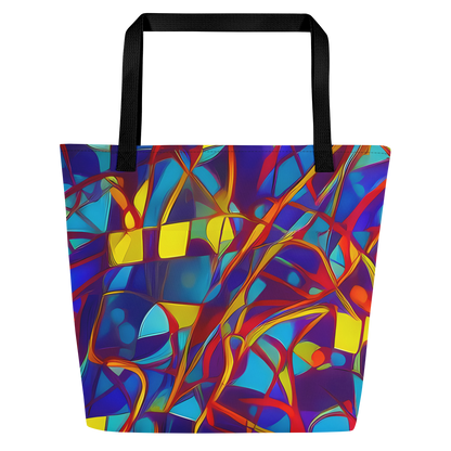 Large Tote Bag w/ Pocket - Flickering Dreams