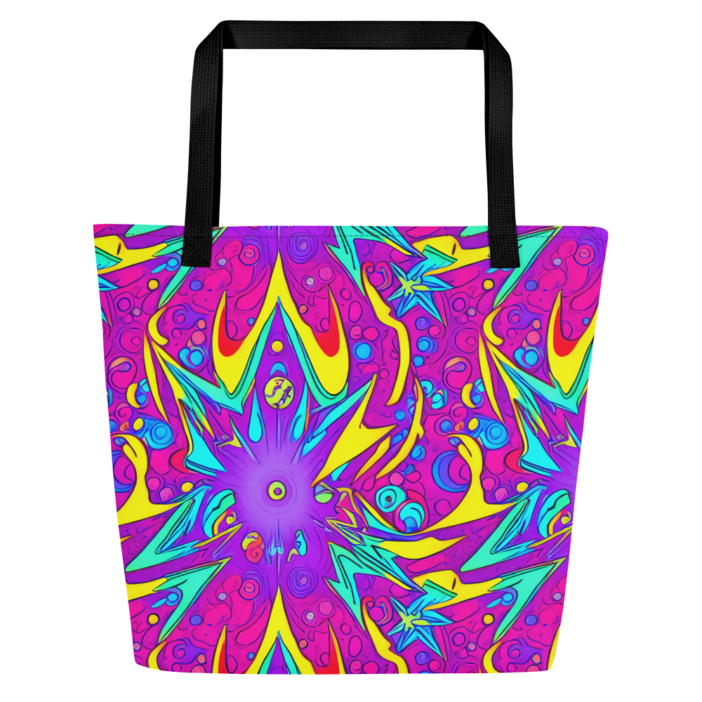 Large Tote Bag w/ Pocket - Nebula Radiance