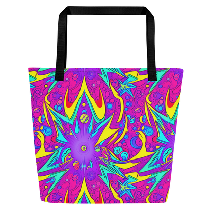 Large Tote Bag w/ Pocket - Nebula Radiance