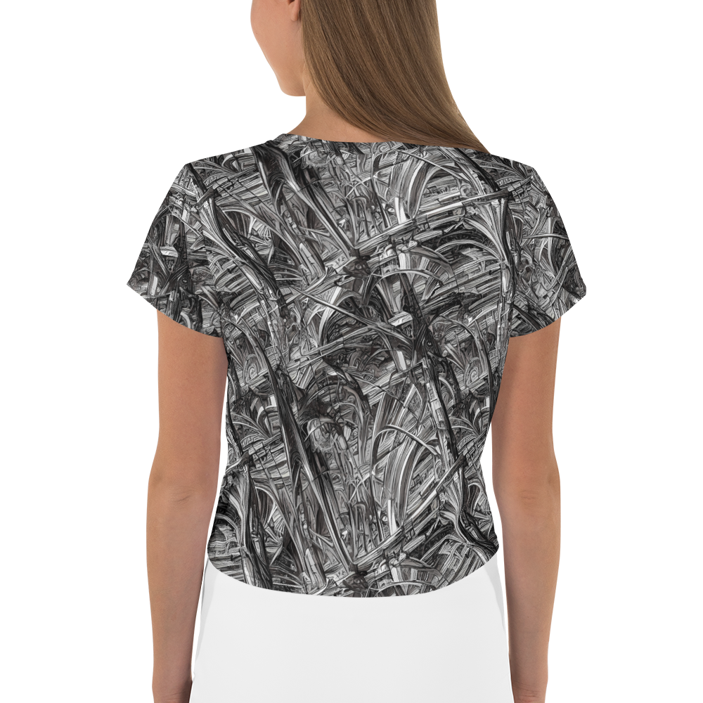 Women's Crop Tee - Gothic Whirlwind