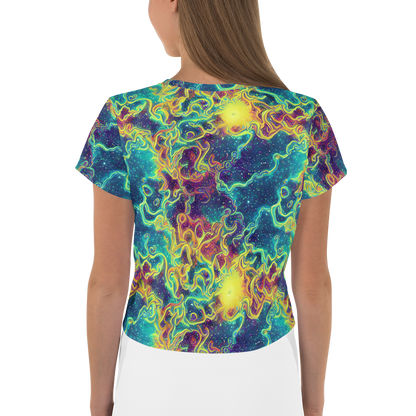 Women's Crop Tee - Echoed Pulses