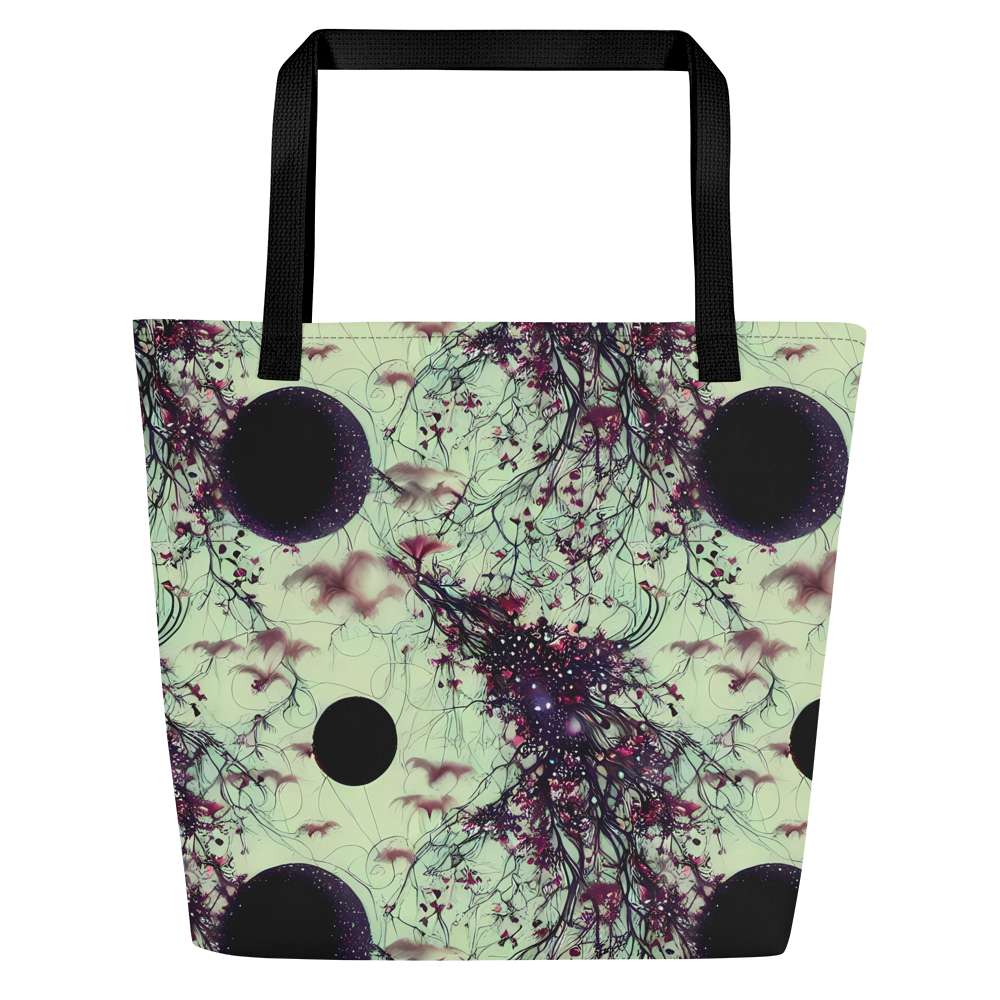 Large Tote Bag w/ Pocket - Celestial Bloom