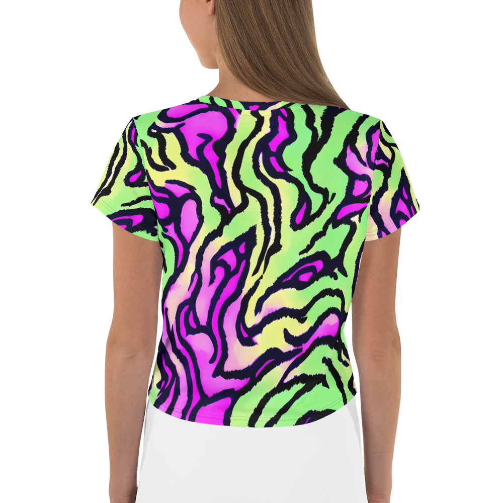 Women's Crop Tee - Mintchine Maze