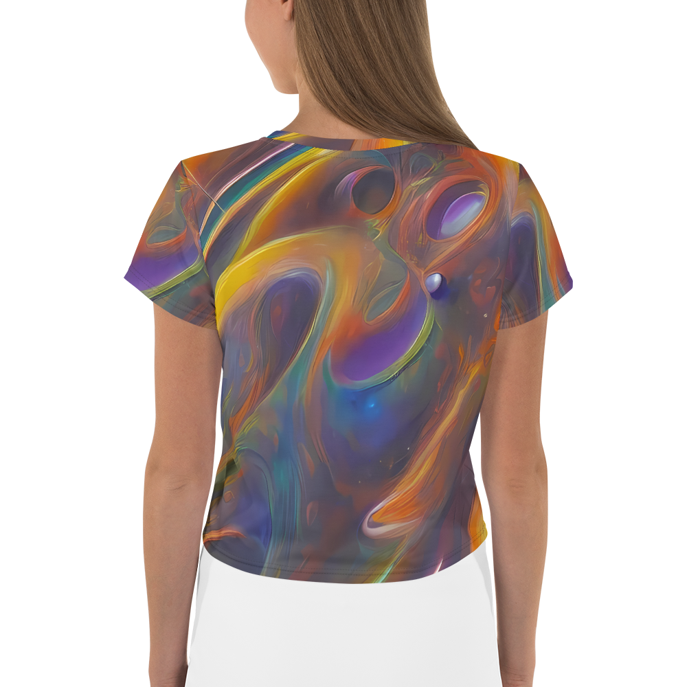 Women's Crop Tee - Pre-Raphaelite Ripple