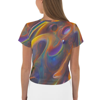 Women's Crop Tee - Pre-Raphaelite Ripple