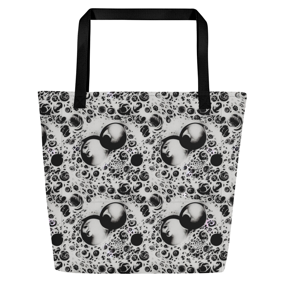 Large Tote Bag w/ Pocket - Crater Swirl